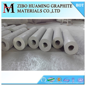 High density graphite tube for continuous casting